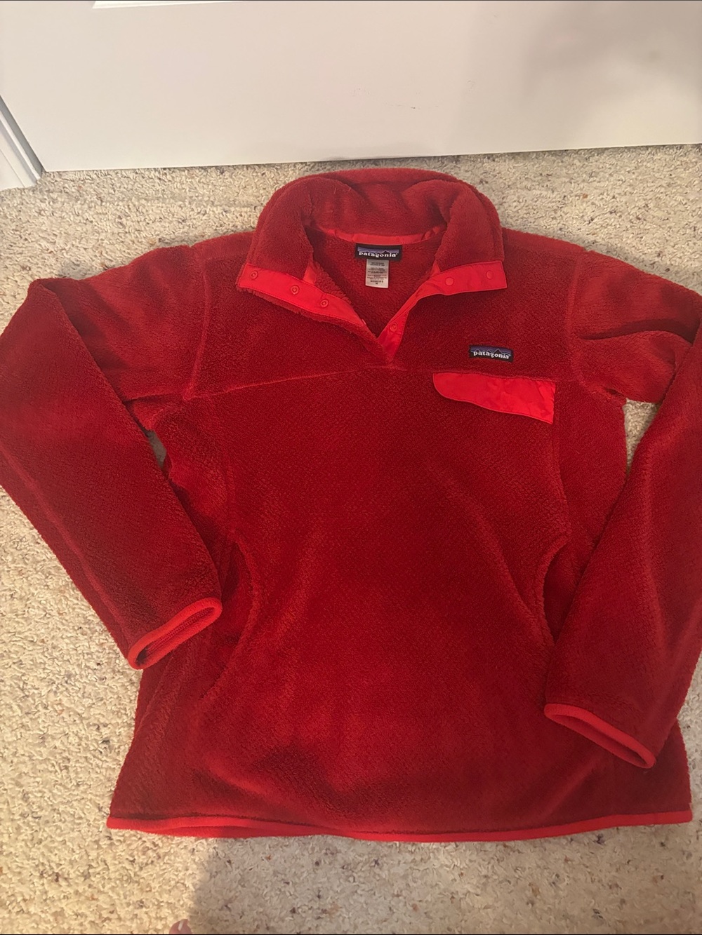 Patagonia Red Snap-T Style Fleece Pullover